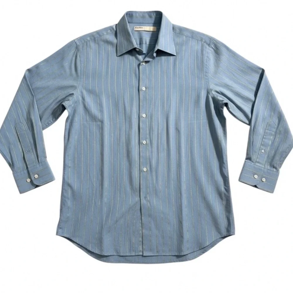 BUNDLE Men Button down Shirt sz Large J.Crew Perry Ellis Hurley Hawaian Casual